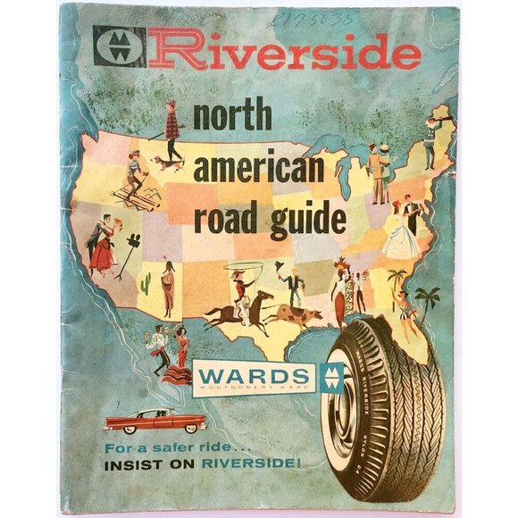 1959 Montgomery Ward Riverside North America Road Guide Atlas Riverside DWQQ1 - Picture 2 of 6